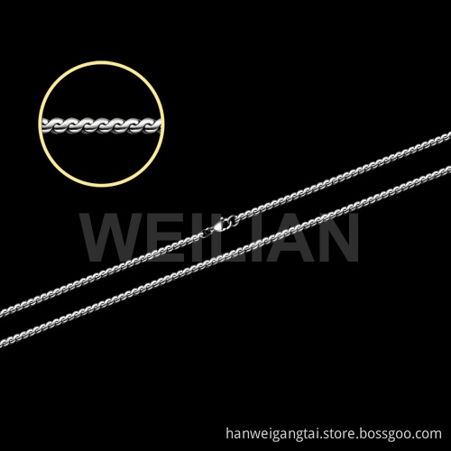316L Stainless Steel and 925 Silver Chain